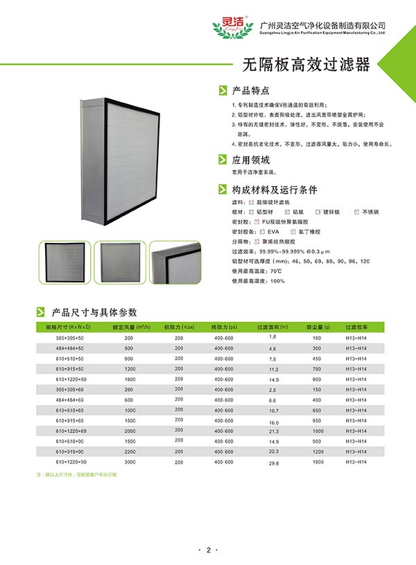 萬級(jí)/百級/千級潔淨棚高效過濾器 萬(wàn)級/百級/千級潔淨棚高效過濾器